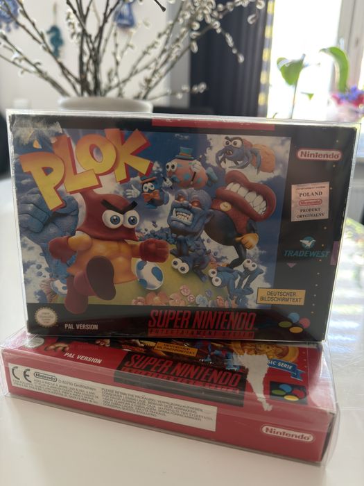 Gra Plok SNES Super Nintendo retro suoer stan  jak nowa