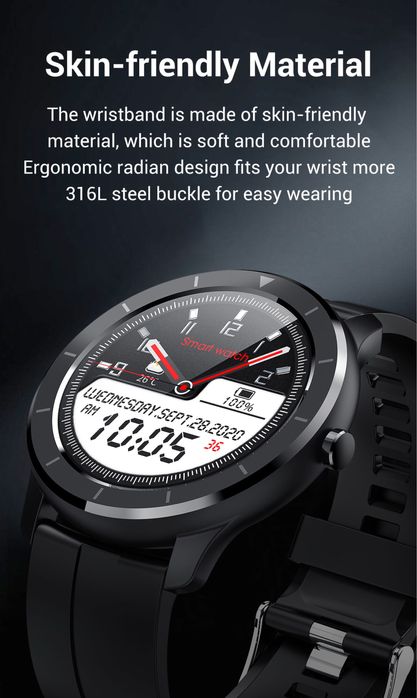 Smart watch Relógio inteligente tela redonda.