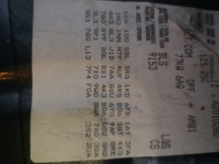 Skoda Octavia ll lift 12r silnik 1.9tdi BLS 105KM możliwość odpalenia