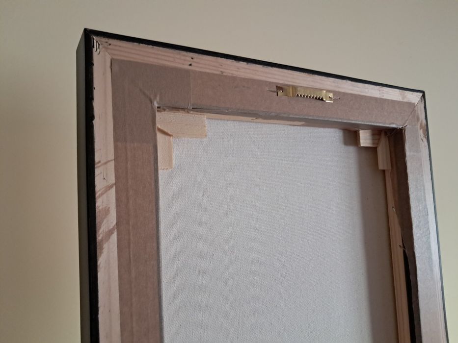 Tela abstrata com moldura