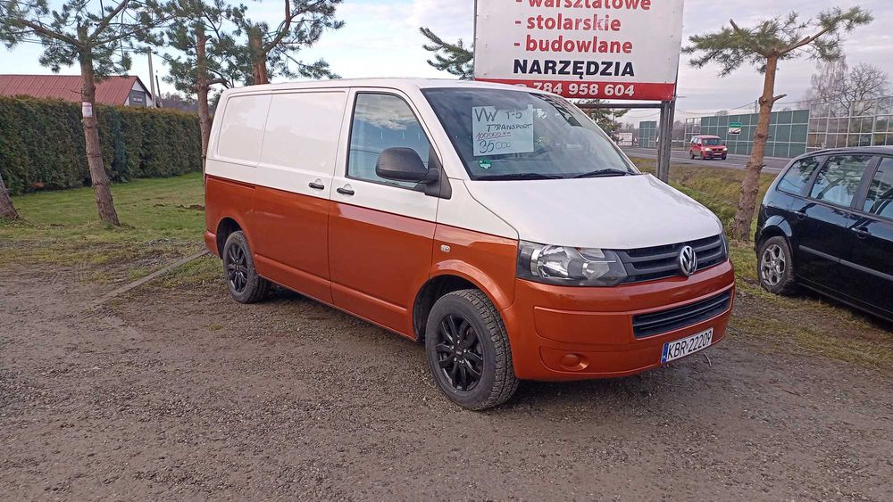 Volkswagen T5 transporter 2.0 tdi dwukolor 102tys km