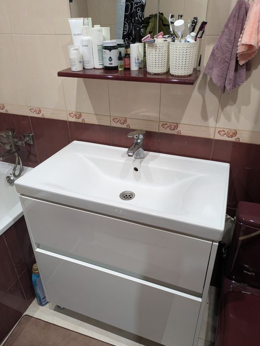 Тумба під мийку, мийка керамічна в ванну. Самовивіз