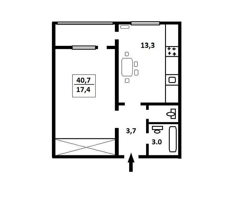 Оренда 1 кімнатної квартири ст.м. Академмістечко - 15хв.