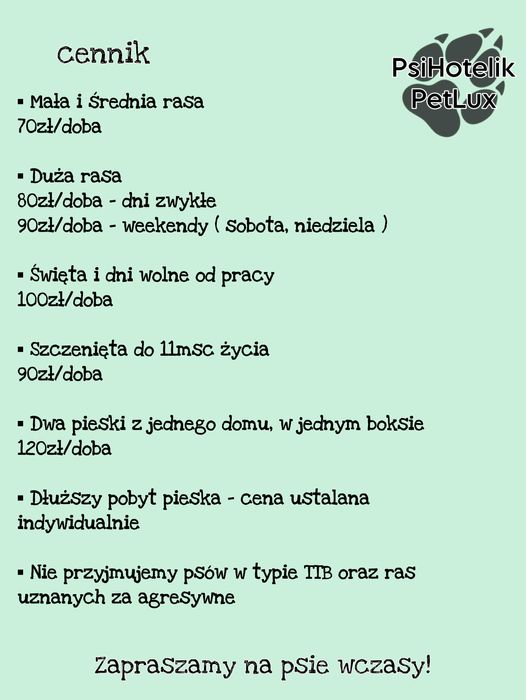 Domowy hotel dla psów