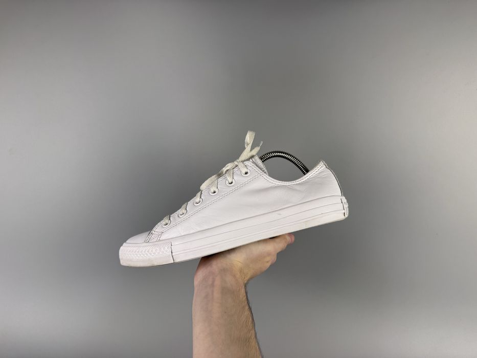 Розмір 42 26.5 см Низькі білі шкіряні кеди Converse Chuck Taylor All Star Ox