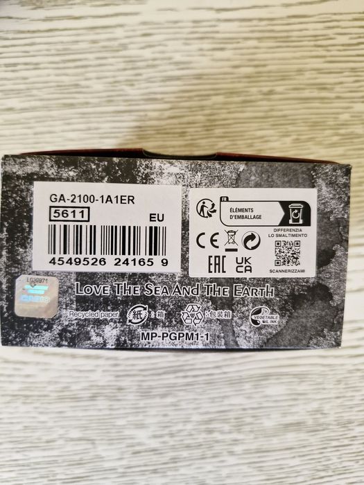 Годинник Casio G-SHOCK  GA-2100-1A1ER НОВИЙ
