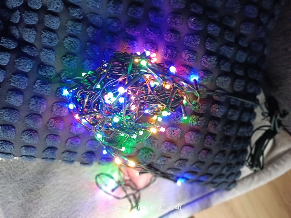 100 LED lampki zewnętrzne multicolor