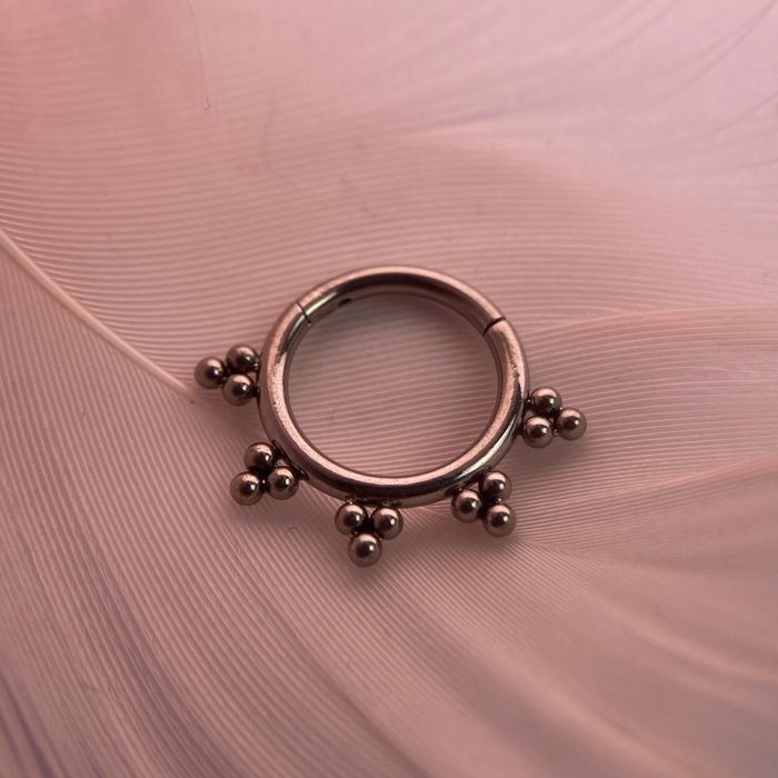 Kolczyk kółko tytanowe dla septum, deith.