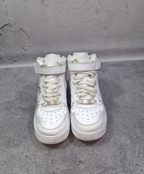 Кроссовки Nike Air Force 1 Mid Le кожаные высокие ботинки Dunk High