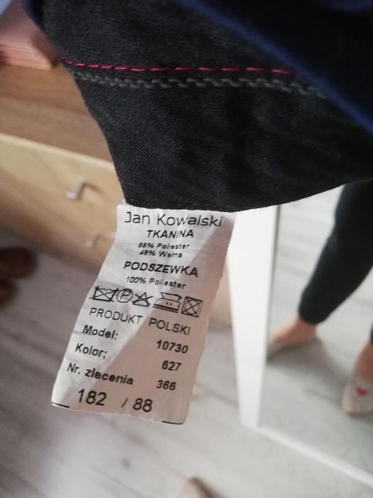 Garnitur slim ślubny