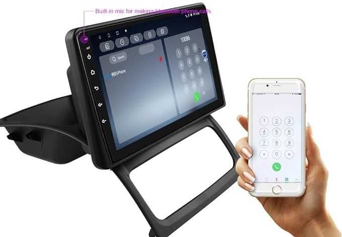 Rádio Android Renault Clio 2 (2000-2012) com CarPlay/Android Auto