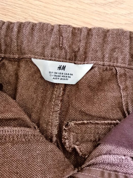 Eleganckie spodnie brązowe 134 H&M