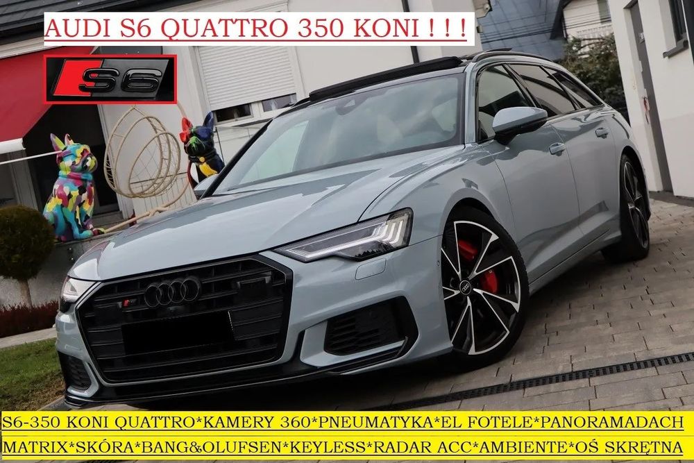 Audi S6 Avant *S6*Quattro*Matrix*B&O*EL*Fotele*Panoramadach*Soft*Close*OŚ SKRĘTNA