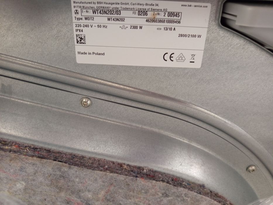 Сушильна машина Siemens 8кг