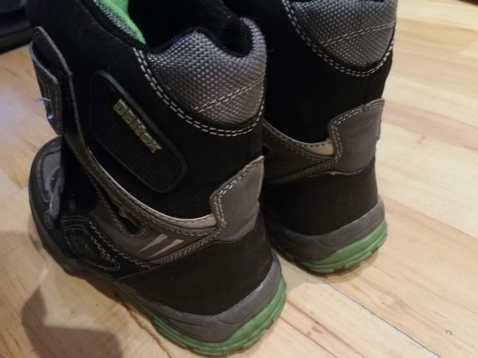 Buty kozaki na zimę sportowe na rzep 33