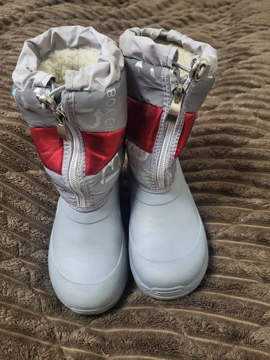 Зимові прорезинені ботінки сапоги на слякоть 19 см