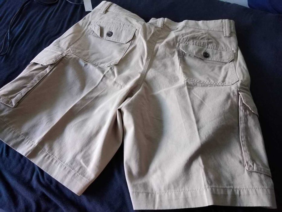 Calções de Verão, homem, cor creme