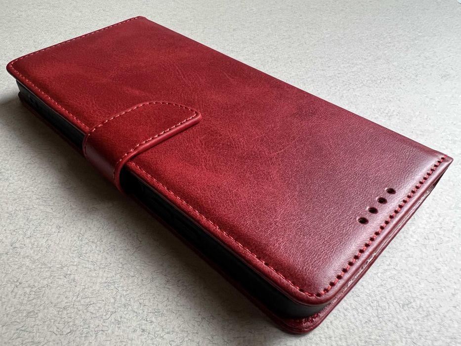 Redmi 12 чохол книжка Wave Fold Case Red червоний еко шкіра чехол