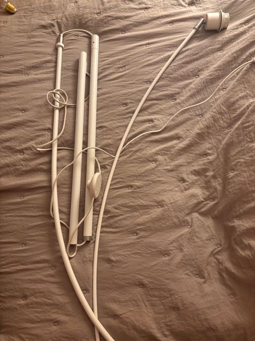 Designerska WESTWING lampa podłogowa z kloszem z siateczki BEAU