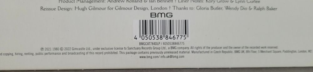 Black Sabbath - Heaven  And Hell 2LP  2022 Eu. NM / Jak nowa