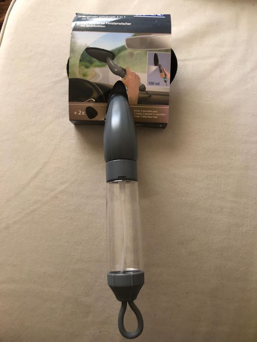 Limpa vidros para carro 2 em 1 com pulverizador