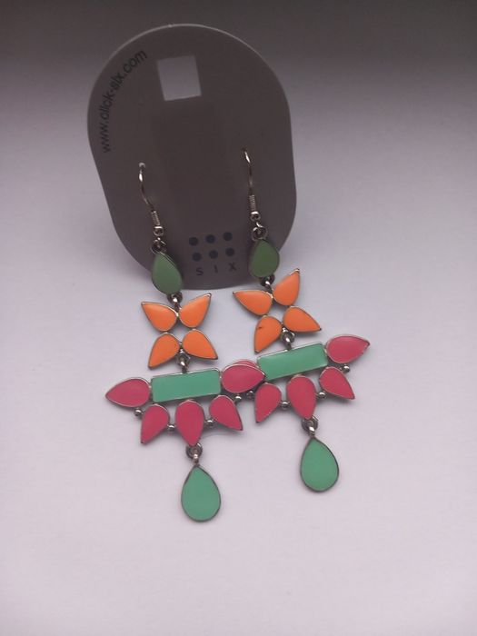 Nowe kolczyki SIX • kolorowe kolczyki