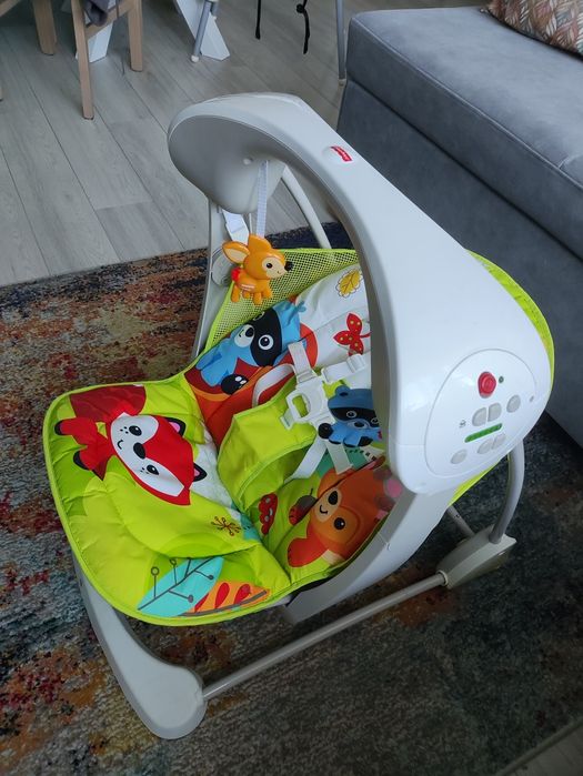 huśtawka leżaczek bujak z funkcją wibracji Fisher price