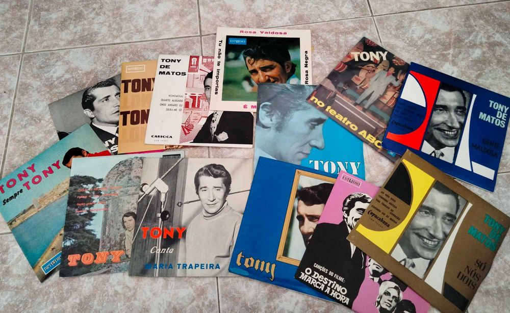 Conjunto de discos de vinil