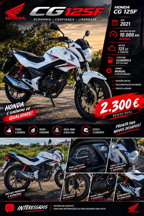 Cg 125F Honda super estimada