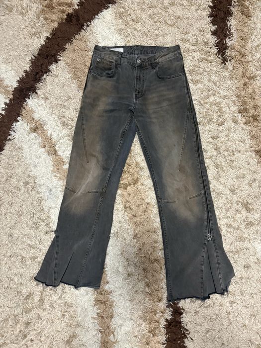 Zara Flared Zip Jeans  | Клёш джинсы зара