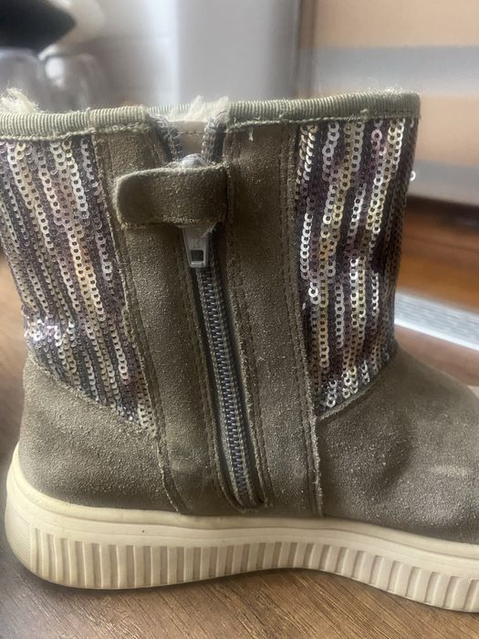 Сапожки GEOX замша натуральні для дівчинки сапоги єврозима