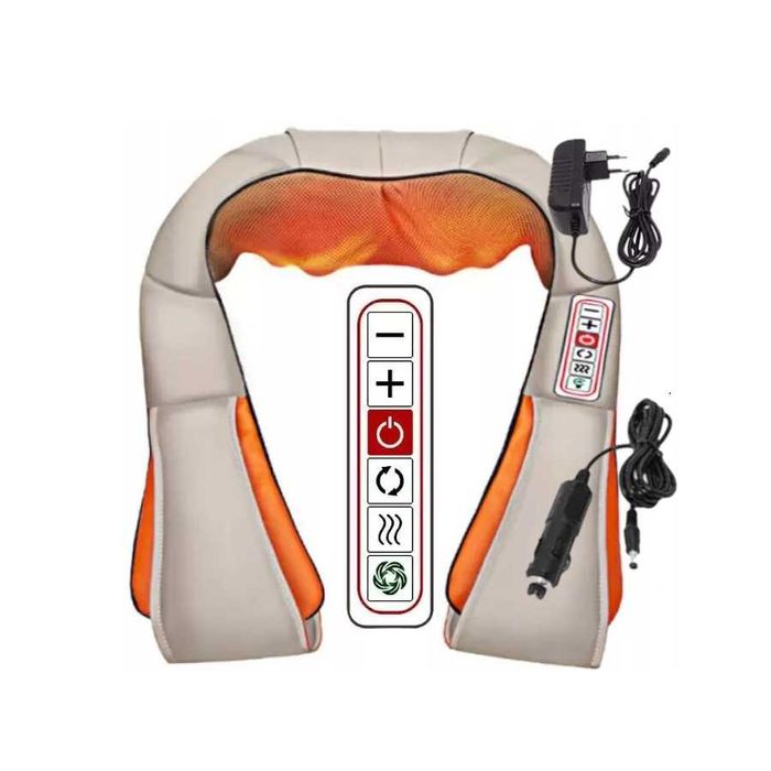 MASAŻER Szyi i karku do ciała pleców shiatsu 3D podgrzewany wibracyjny
