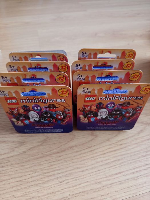 8 sztuk LEGO minifugurki Spider Man 71050