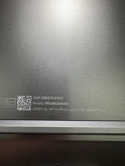 Ігровий Ноутбук HP OMEN 16-wd0073dx (9R640UA) i7-13620H/16/1Tb/RTX4060