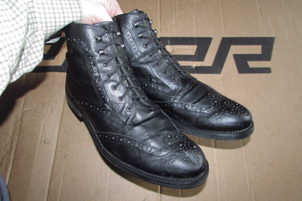 Мужские кожаные демисезонные ботинки  / осень / демісезонні черевики