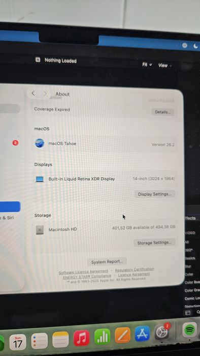 MacBook Pro 14" 2022 16Gb RAM + final cut