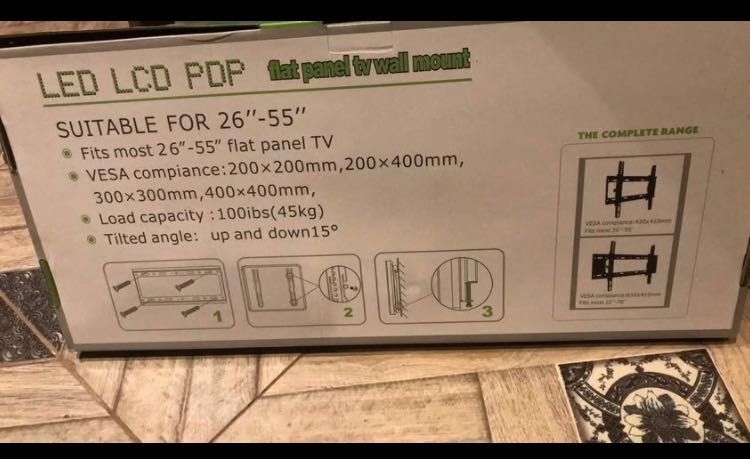 Suporte para TV com regulação do ângulo de inclinação