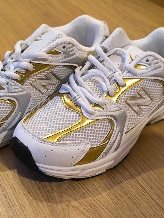 New Balance nº 39 WHITE/GOLD NOVOS