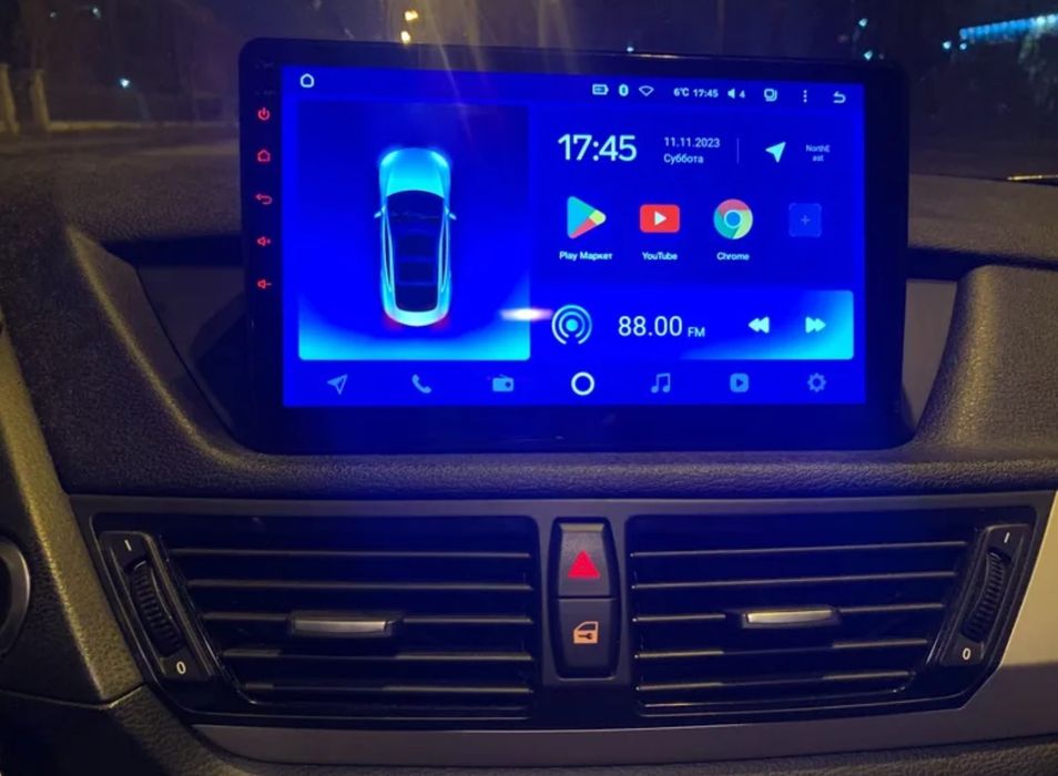 Entregas grátis Zona Grande Porto Rádio Android 14 BMW X1 E84 (Novo)