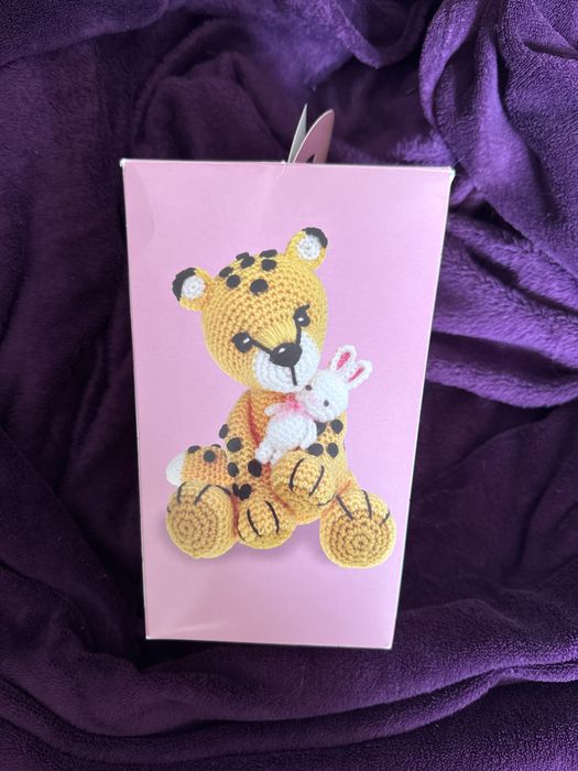 Kit de croché- Leopardo com Coelhinho (amigurumi)