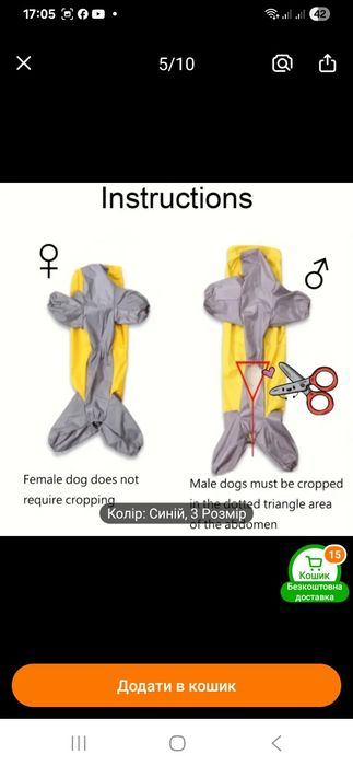 Дощовик для собаки, дівчинки