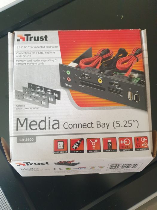 Trust media connect bay (5,25") cr-3600