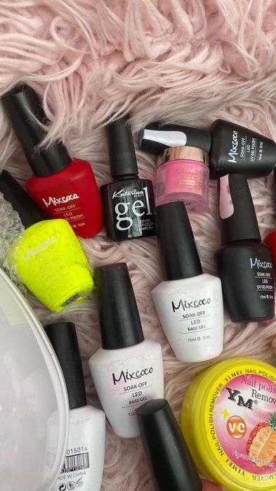 gel ,vernizes ,unhas, máquina