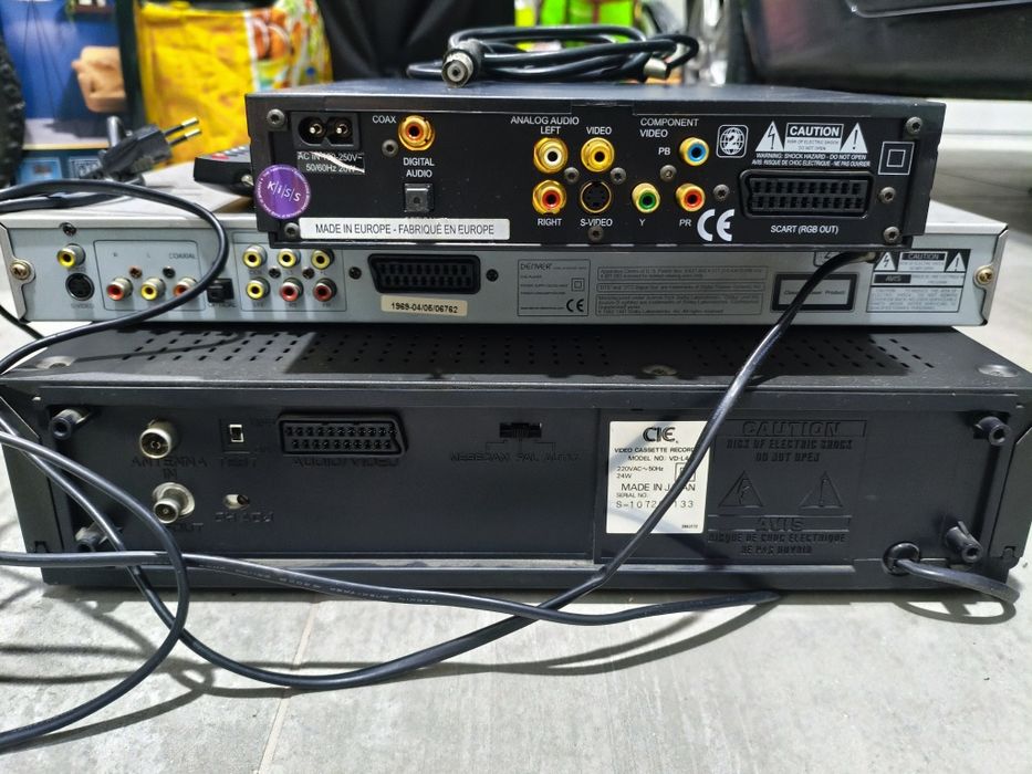 Leitor de DVD e VHS