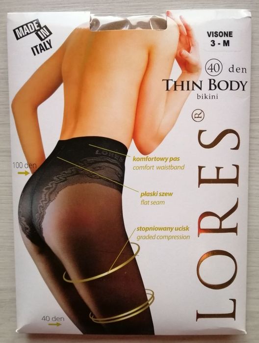 Колготи з утяжкою Lores Twin 20, 40ден чорні , беж 2,3,4