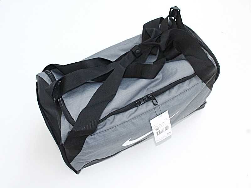 NIKE Torba podróżna Treningowa sportowa Szaro/Czarna BRASILIA 40 L