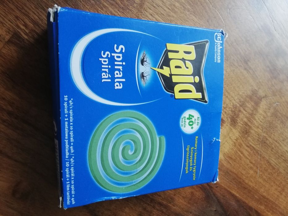 NOWA Raid Spirala Owadobójcza Przeciw Komarom PÓŁTORA opakowania