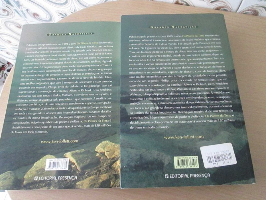 Os Pilares da Terra Vol. I e II de Ken Follett