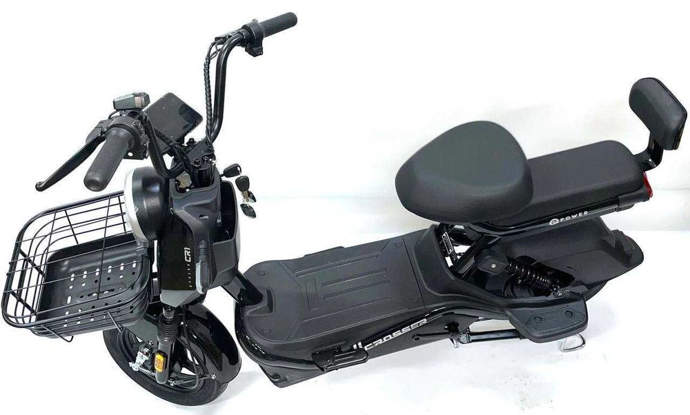 ТОП ПРОДАЖ 2026! Електровелосипед Crosser CR1 (800W 60V 24Ah) - Чорний