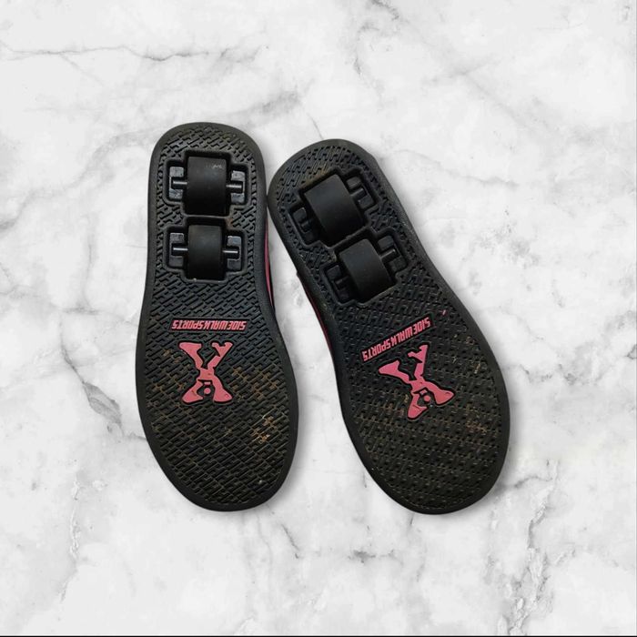 Butorolki dla dziewczynki czarne różowe rozmiar 33